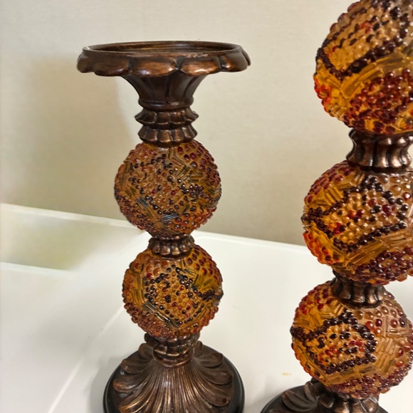 Beautiful pair of candle holders - Picture 2 of 3